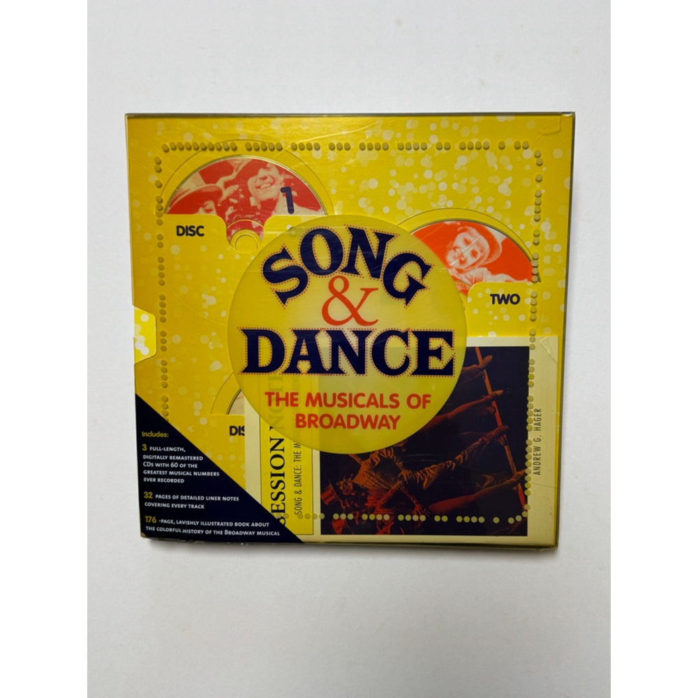 MetroBooks Song & Dance The Musicals of Broadway 3-CD Set w/ Book